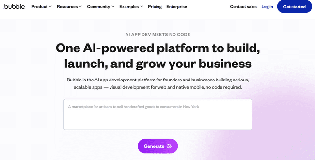 Bubble AI App Builder