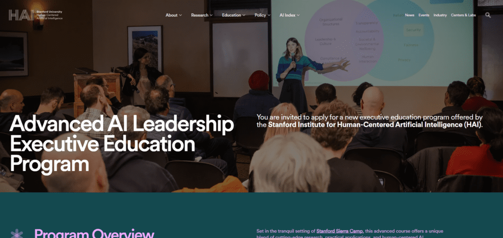 Stanford Sierra Camp: Advanced AI Leadership Program