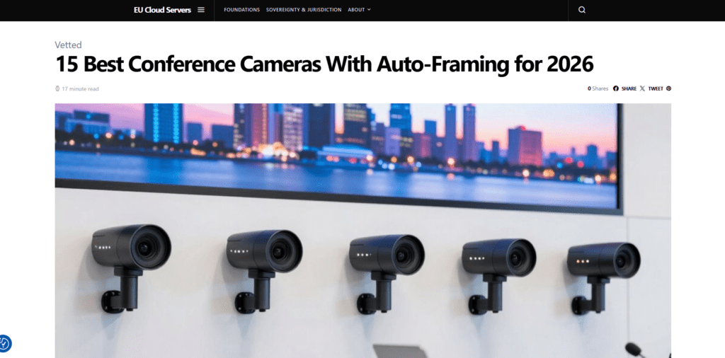 Professional Video Conferencing Cameras with Auto-Framing & HDR