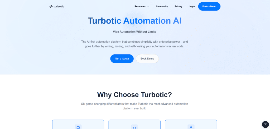 Turbotic Automation AI: Conversational No-Code Workflow Builder