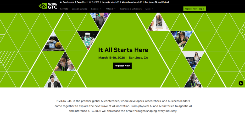 NVIDIA GTC 2026 — March 16-19, San Jose