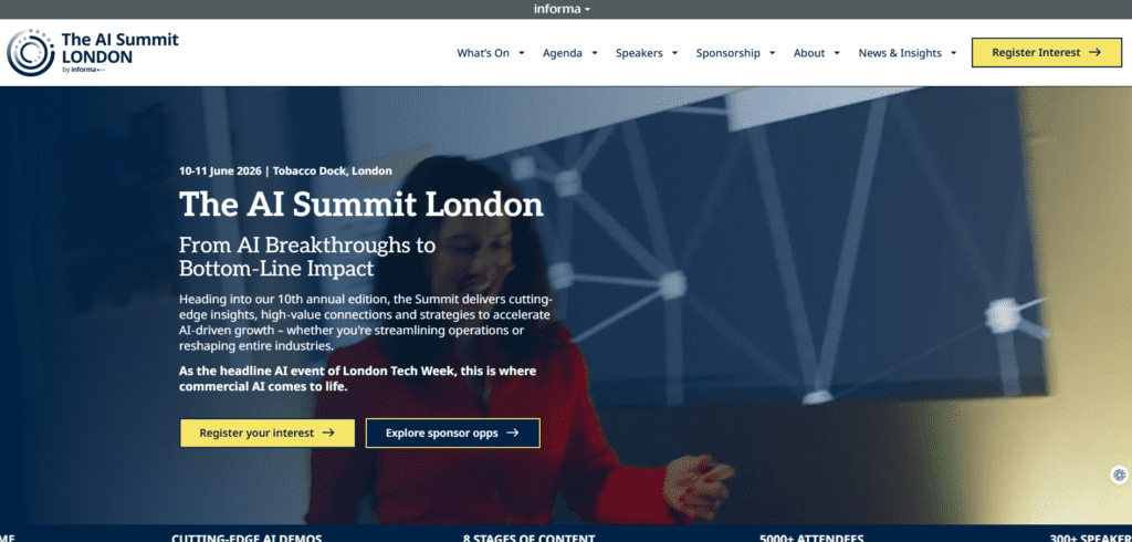 The AI Summit London 2026 — June 10-11, London