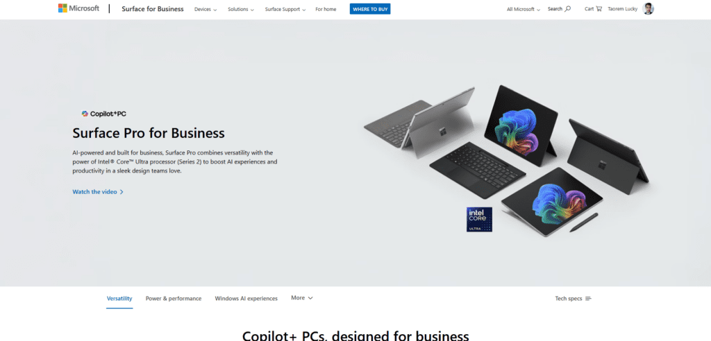 Microsoft Surface Studio Pro (AI-Enabled Workstation)