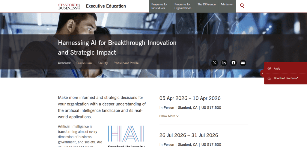 Stanford Graduate School of Business: Artificial Intelligence Strategy