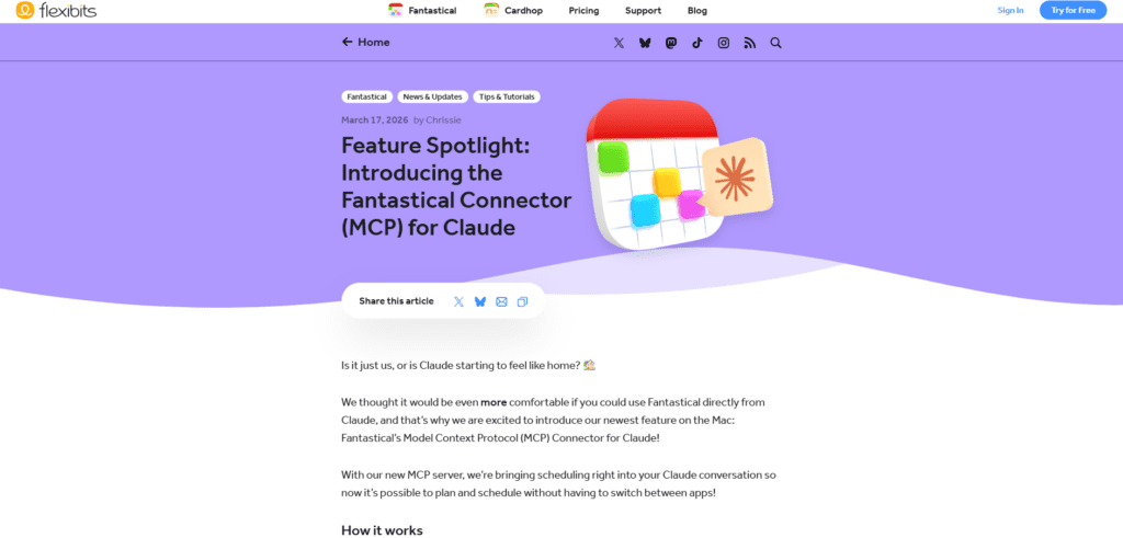 Fantastical MCP for Mac