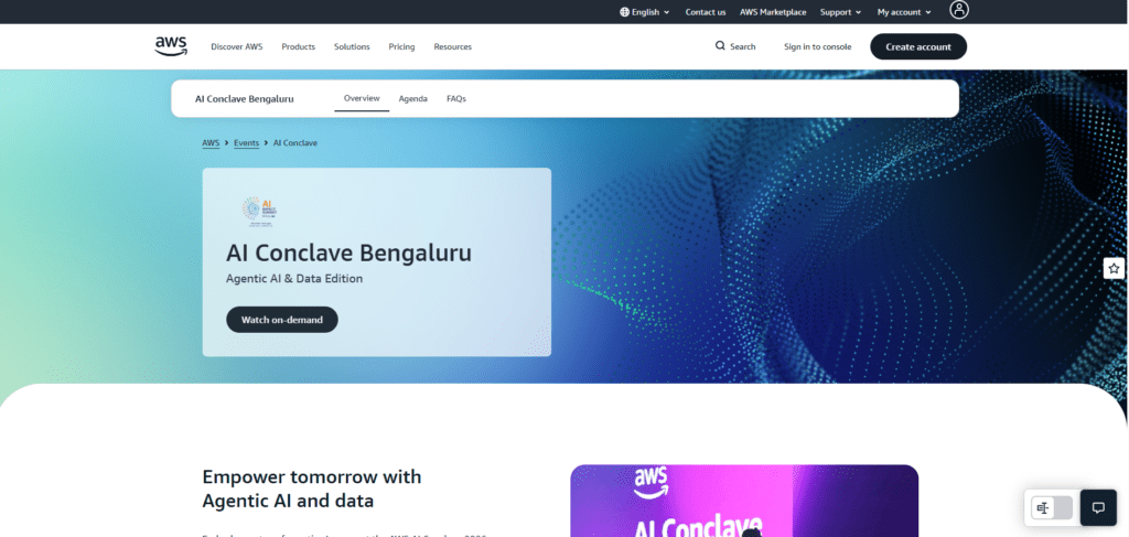 AWS AI Conclave Bengaluru 2026