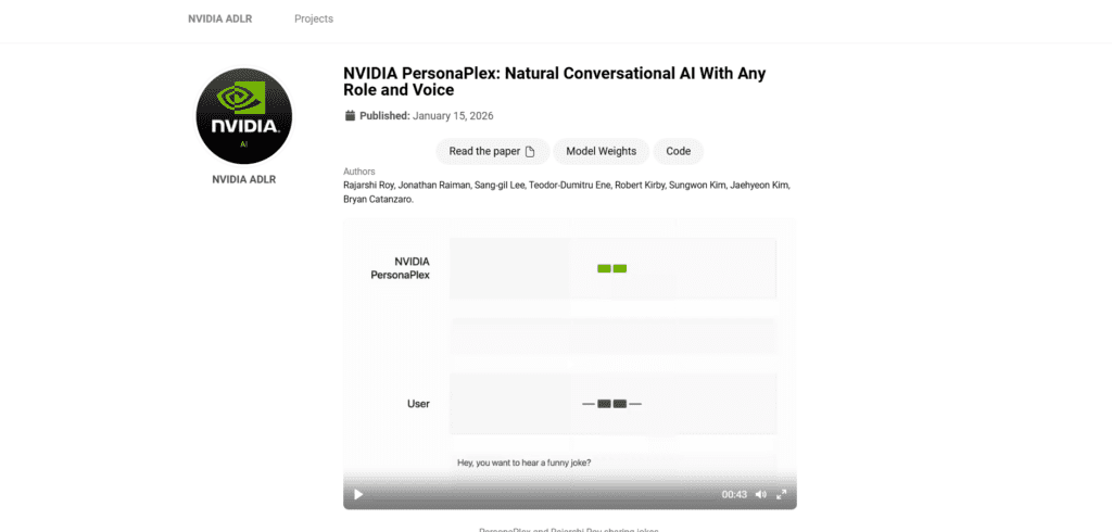 NVIDIA PersonaPlex