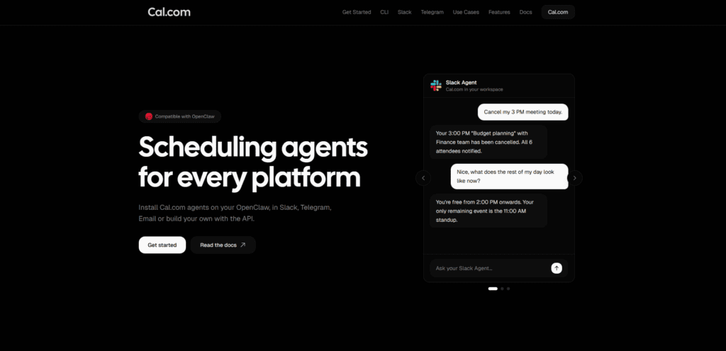 Cal.com Agents-enabled Smart Scheduler