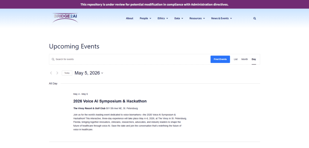 Bridge2AI-Voice AI Symposium + Hackathon 2026