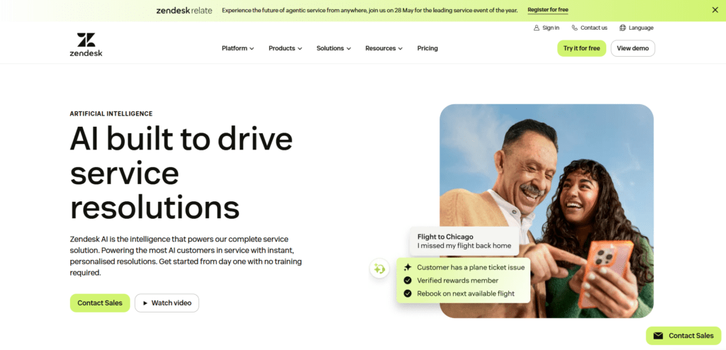 Zendesk Resolution Platform