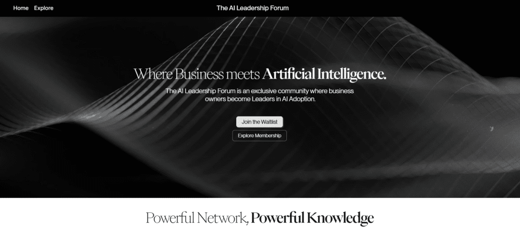AI Leadership Forum
