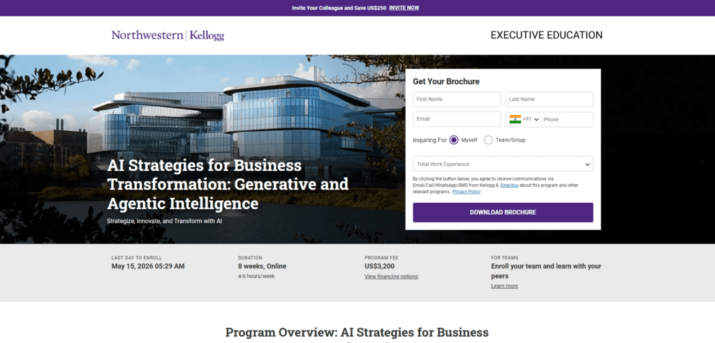 Kellogg School of Management: AI Strategies for Business Transformation