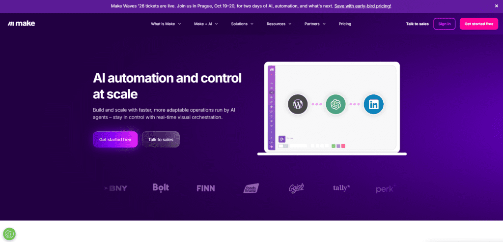 Make: Drag-and-Drop AI Workflow Automation Without Coding