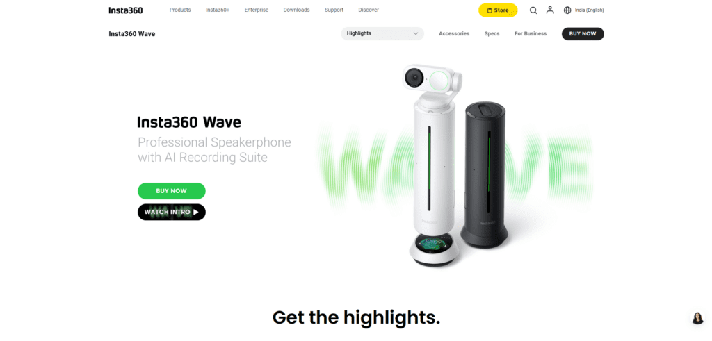 Insta360 Wave – AI Speakerphone