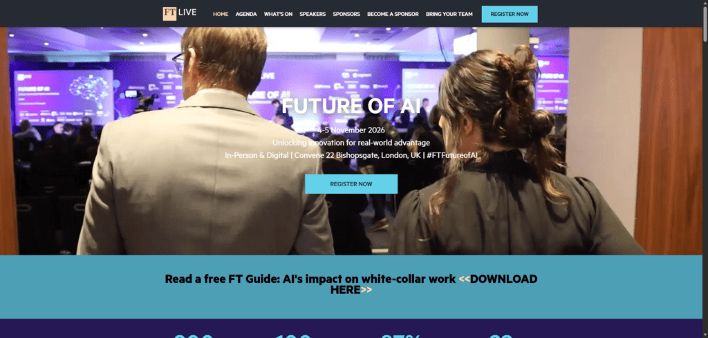 Future of AI 2026 - Financial Times Live Event