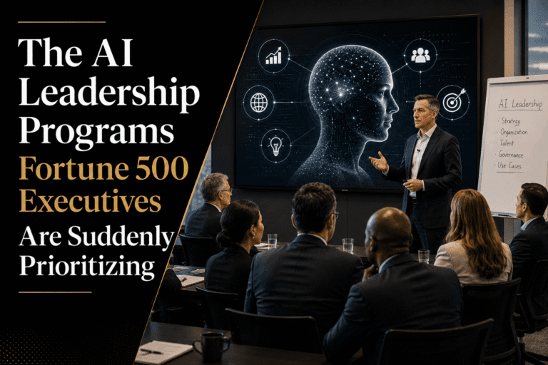 The AI Leadership Programs Fortune 500 Executives Are Suddenly Prioritizing