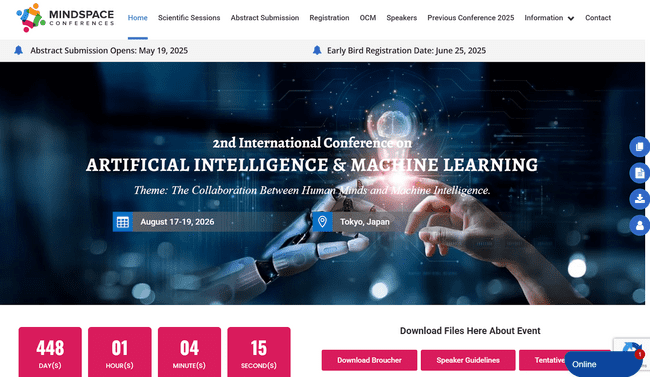 International Conference on Artificial Intelligence and Machine Learning