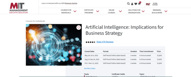 Artificial Intelligence: Implications for Business Strategy – MIT Sloan School of Management