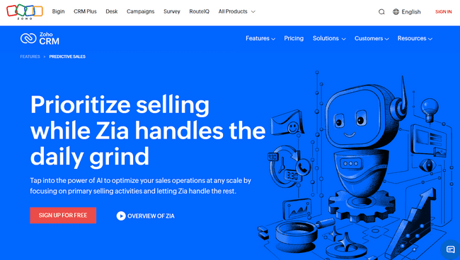 Zoho AI CRM