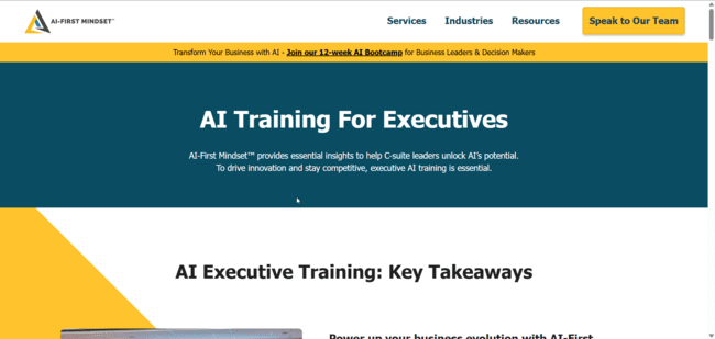 AI Training for Executives – AI-First Mindset