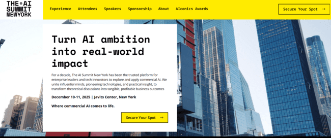 The AI Summit New York 2025