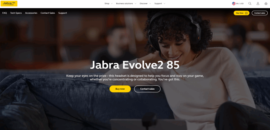 Jabra Evolve2 85 Wireless Headphones