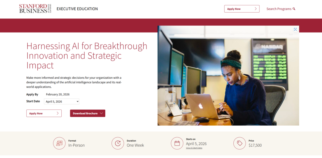 Stanford Graduate School of Business: Harnessing AI for Breakthrough Innovation and Strategic Impact
