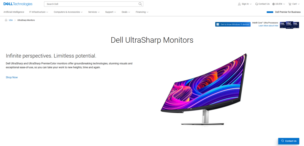 Dell UltraSharp 36" 8K Dual-Screen Modular Monitor System