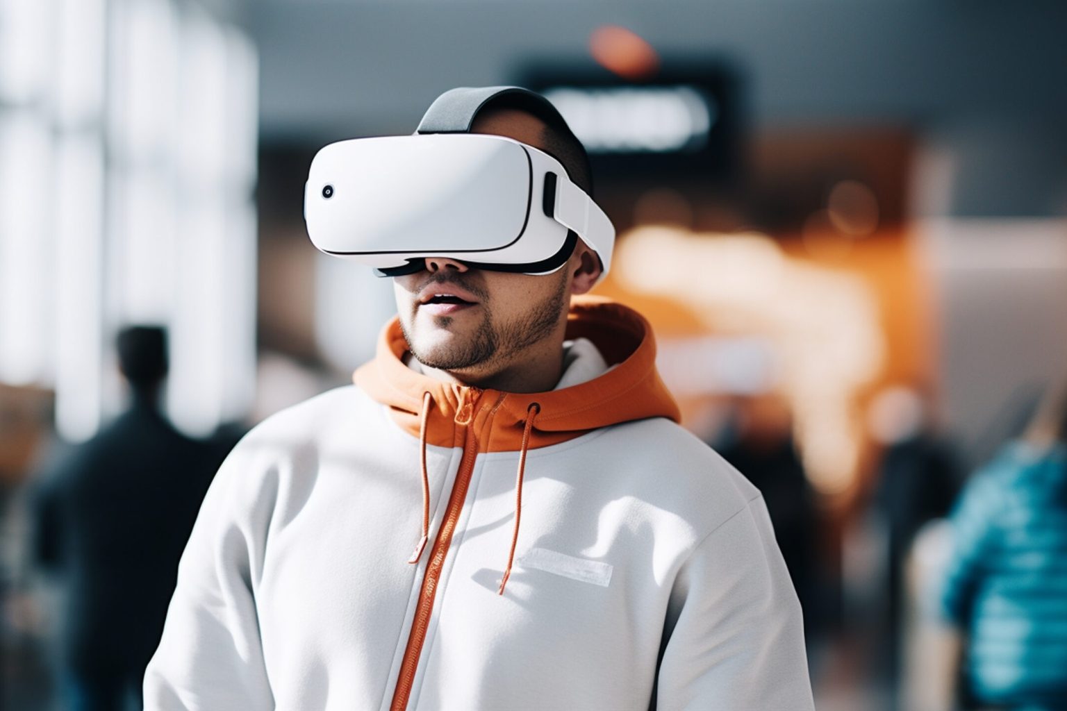 person-using-futuristic-virtual-reality-headset-video-games person-using-futuristic-virtual-reality-headset-video-games